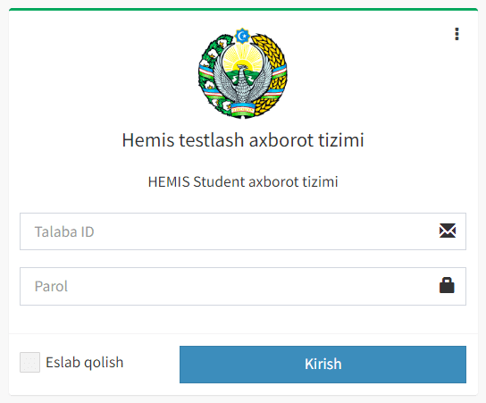 Министерство высшего и среднего специального образования Республики Узбекистан (hemis.uz) Хемис – личный кабинет, вход