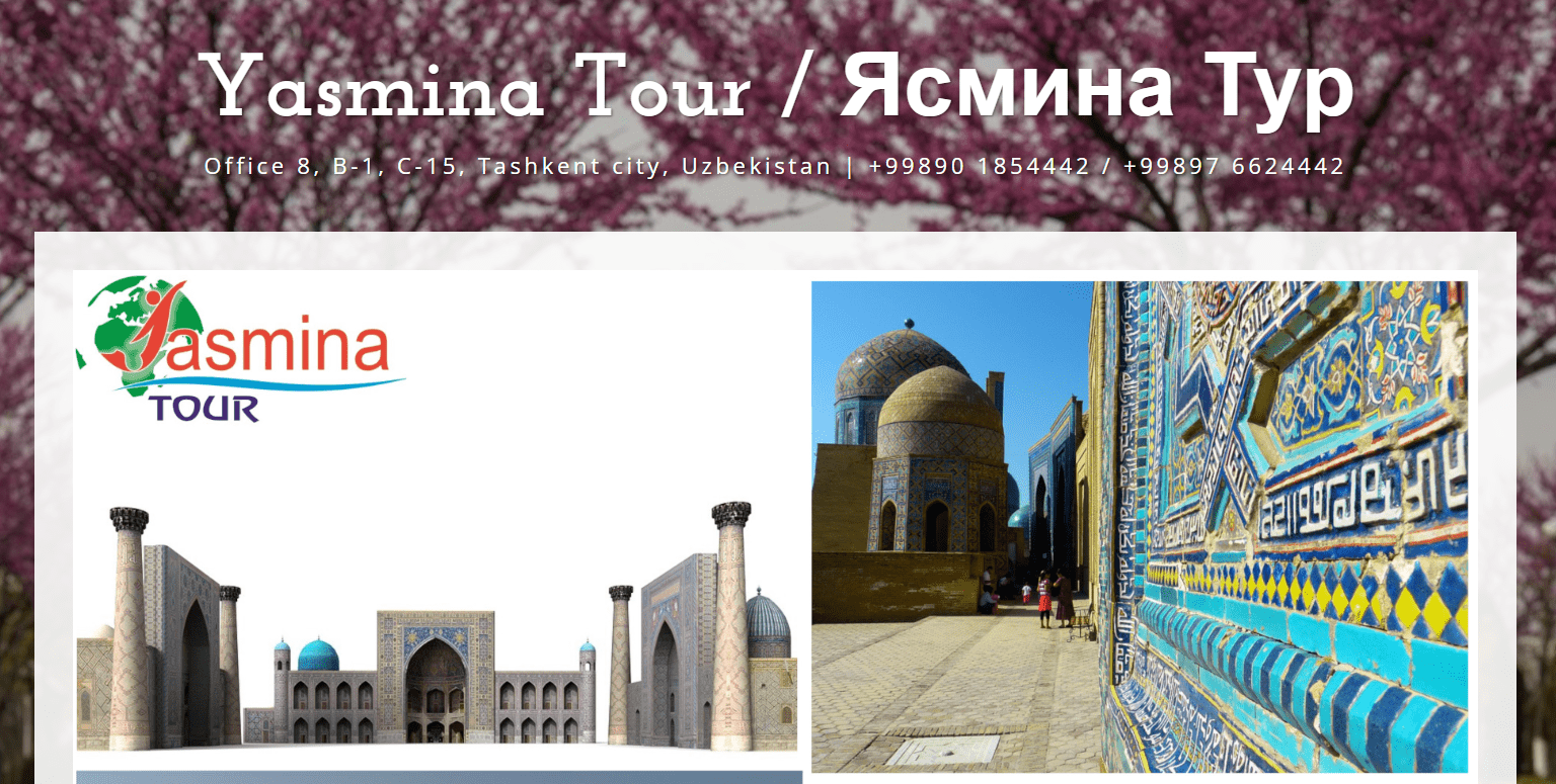 Yasmina Tour (yasminatour.uz) - официальный сайт